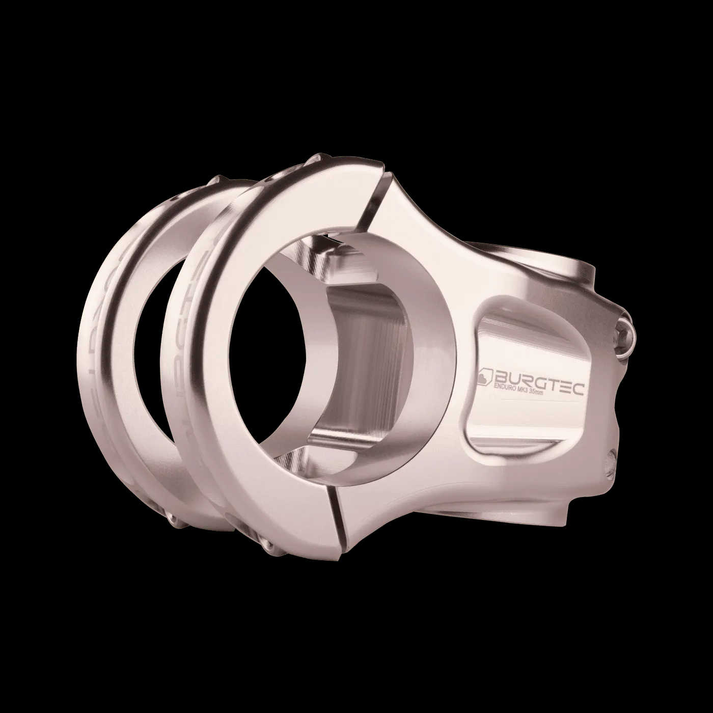 Burgtec Enduro MK3 Stem Rhodium Silver 35mm Reach 35 Clamp